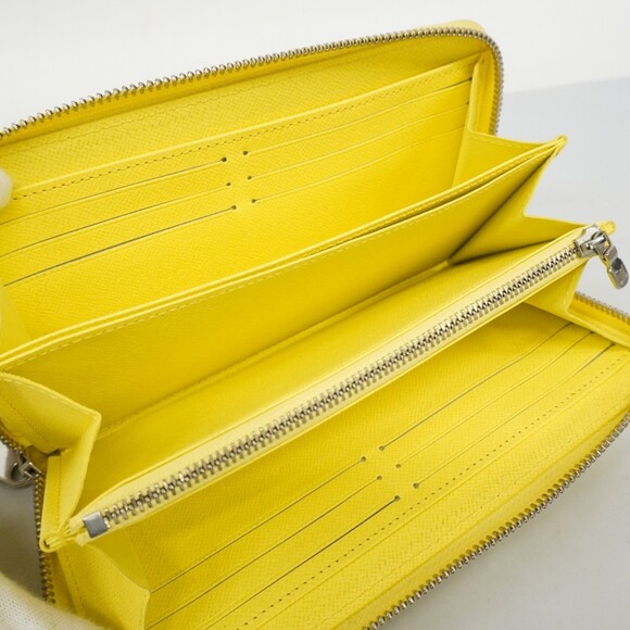 Louis Vuitton Epi Zippy Wallet M83040 Smiley Yellow Women's P2083959